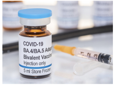 Credit: Photo of a bivalent vaccine vial. Copied from the Johns Hopkins  Coronavirus Resource Center Newsletter, The Week in COVID-19,  March 28, 2023 (l00th and last issue).
