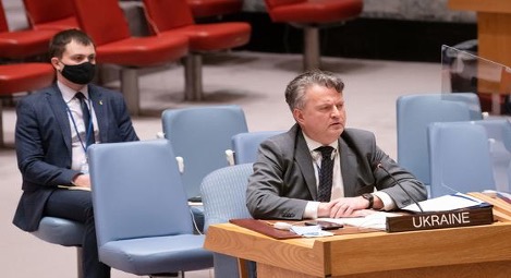 Ukrainian Ambassador Sergiy Kyslytsya welcomed the submission a resolution condemning aggression against Ukraine, saying: “There is no purgatory for war criminals. They go straight to hell.”