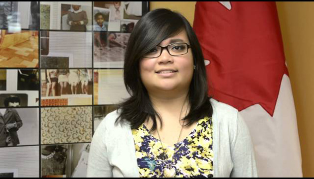 Ariana Mari Cuvin won the 2015 Canada Heritage design contest inviting students to create a logo for Canada’s 150th anniversary.