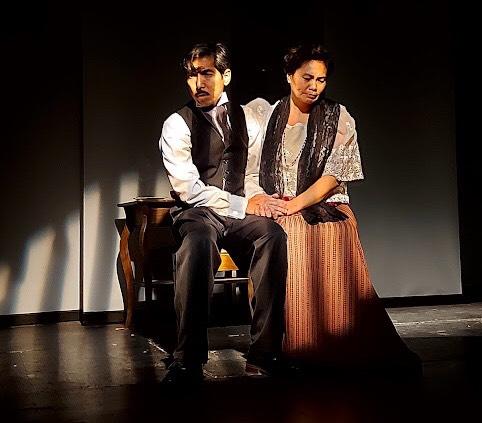 Francis Matheu as Rizal and Sheila Alonzo as his mother Teodora in Malou Jacob's Pepe. Photo by Sid Emmanuel and Francis Matheu.